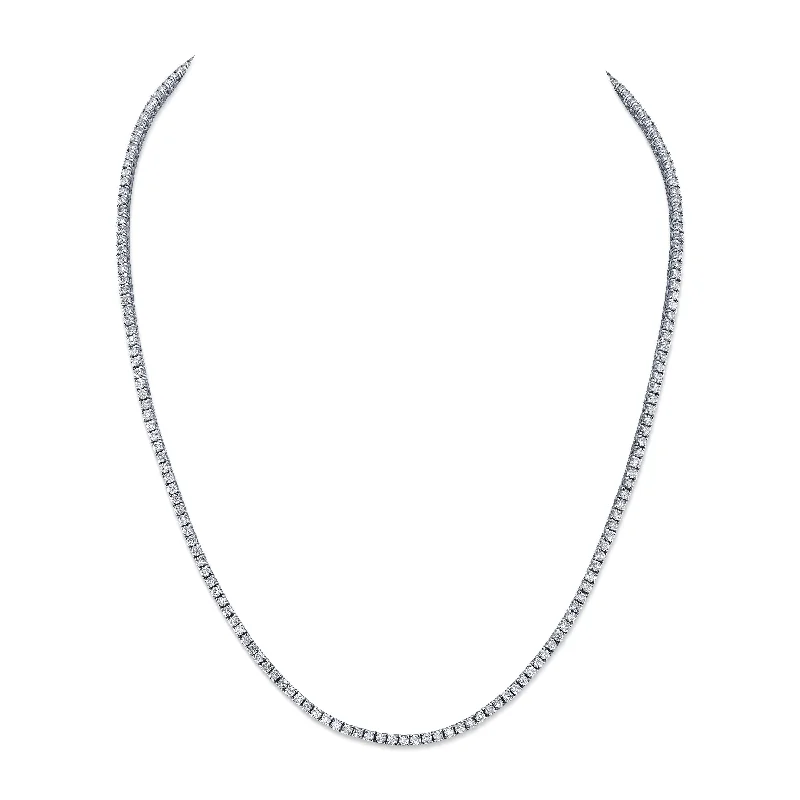 Ladies necklaces anniversary picks-Deux Diamond Tennis Necklace