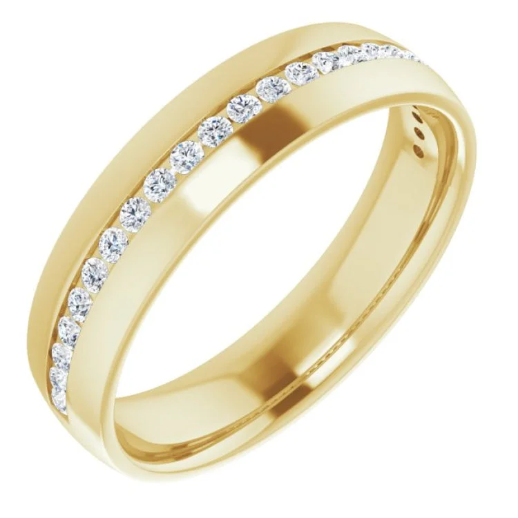 Ladies rings memory keepsakes-14K Yellow 3/8 CTW Natural Diamond Band