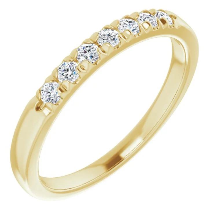 Ladies rings boho vibes-14K Yellow 1/4 CTW Lab-Grown Diamond Anniversary Band