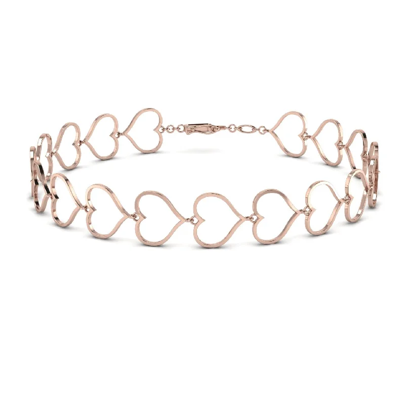 Ladies bracelets cuff looks-Hear Gold Minimalist Bracelet - Kenley No. 2