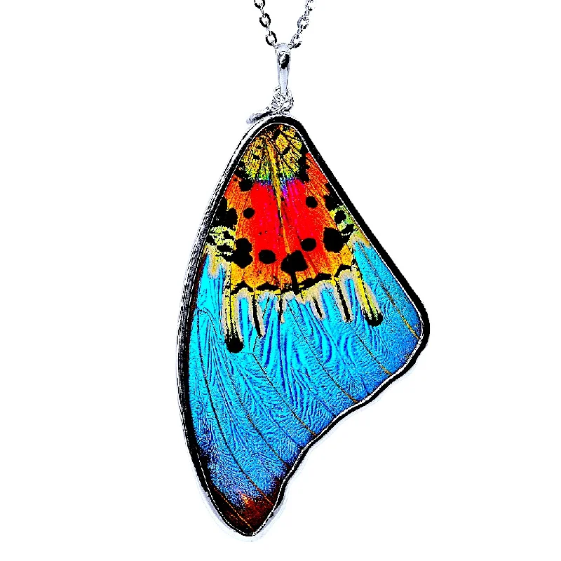 Ladies necklaces layered designs-Butterfly Large Wing Necklace