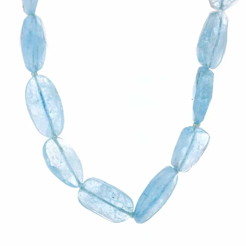 Ladies necklaces Asian styles-Aquamarine Necklace