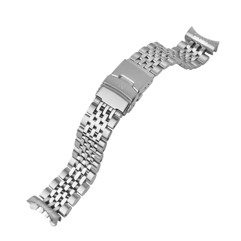 Ladies bracelets sapphire stones-SKX/SRPD Watch Bracelet: Beads of Rice Brushed/Polished Finish