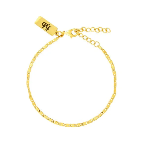 Ladies bracelets charm trends-Fiona Gold Bracelet