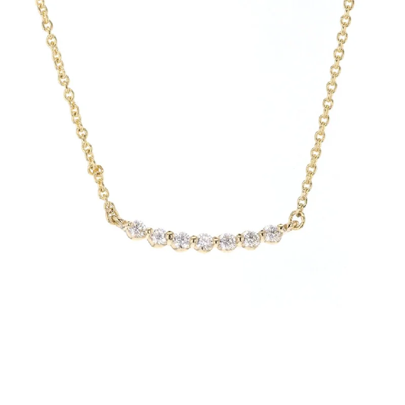 Ladies necklaces casual vibes-0.35 ctw Diamond Bar Necklace