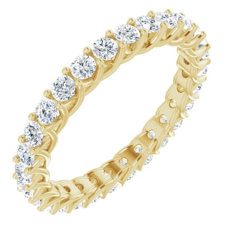 Ladies rings Valentine’s Day-14K Yellow 1 3/8 CTW Diamond Eternity Band