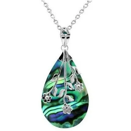 Ladies necklaces statement pieces-Rosa Abalone Necklace