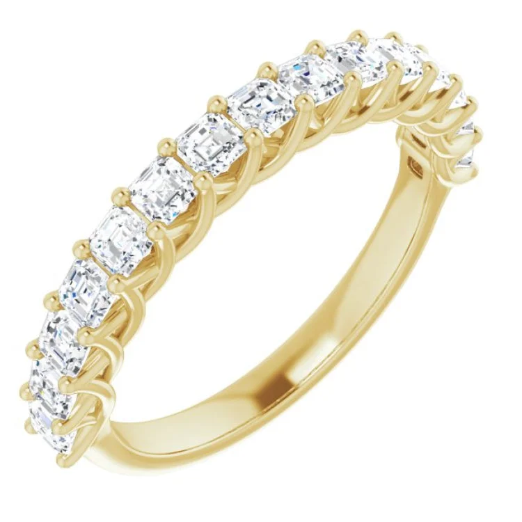 Ladies rings limited editions-14K Yellow 1 1/8 CTW Natural Diamond Anniversary Band