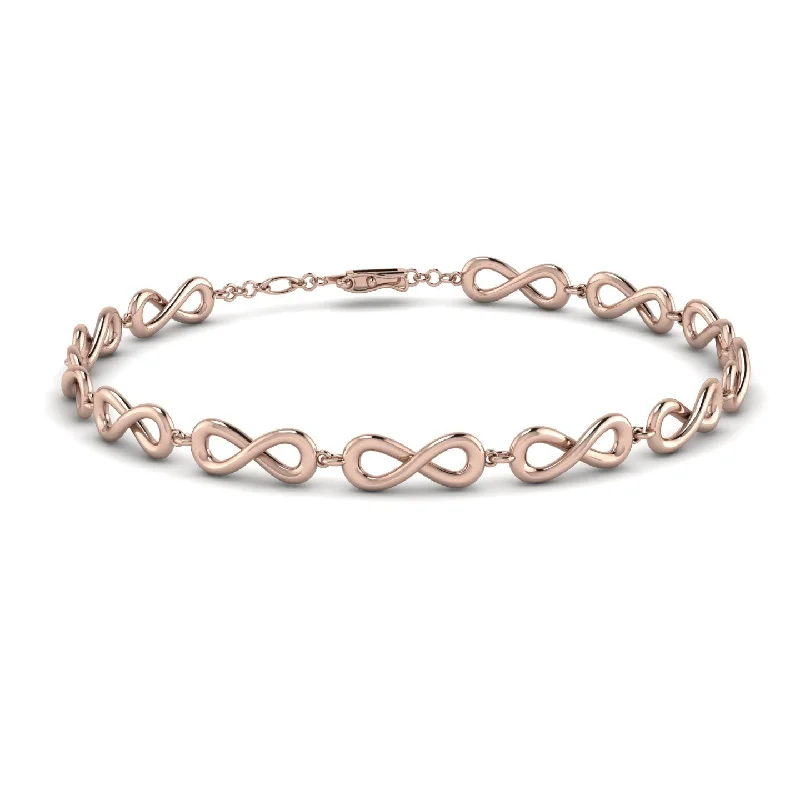 Ladies bracelets buying tips-Infinity Gold Bracelet - Tenley No. 2