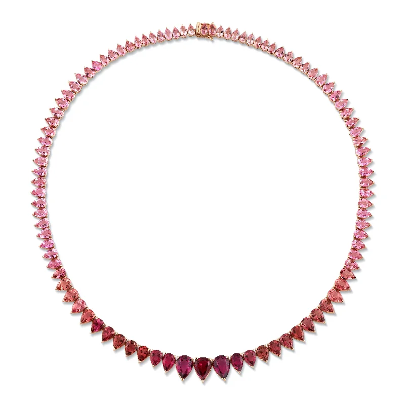 Ladies necklaces designer labels-The Ombré Tourmaline Necklace