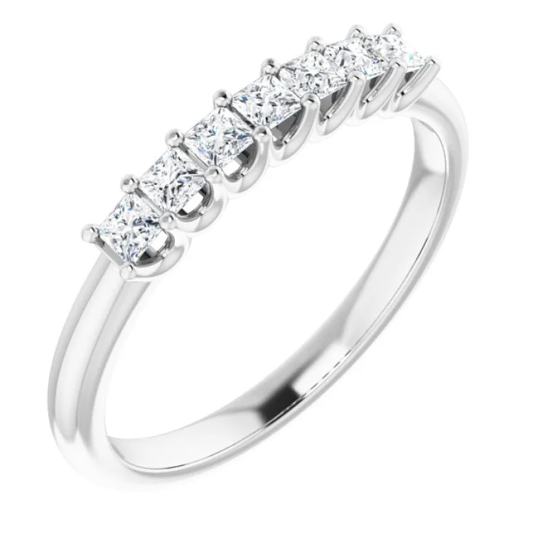 Ladies rings colorful gems-Platinum 1/3 CTW Natural Diamond Anniversary Band