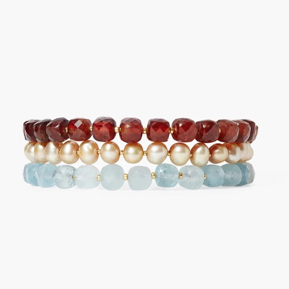 Ladies bracelets rose gold-Carolina Naked Wrap Bracelet Multi Mix